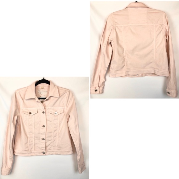 Michael Kors light pink long sleeve button up coat - Picture 2 of 4